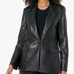 Leather Blazer - XS - The Drop